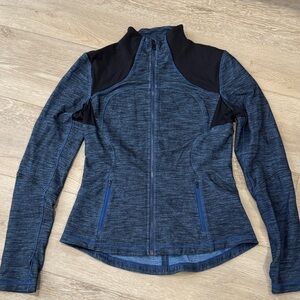 Women's lululemon Blue and Black Zip-Up Jacket.